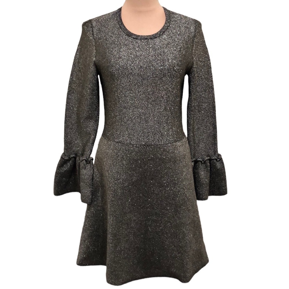A.L.C Metallic Harley Sweaterdress Sweater Dress Size Large Silver Glitter